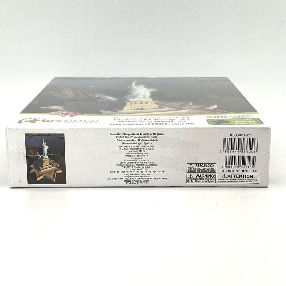 Statue Of Liberty New York 500-Piece Jigsaw Puzzle Gold Edition For Ages 12+ New - Picture 3 of 10